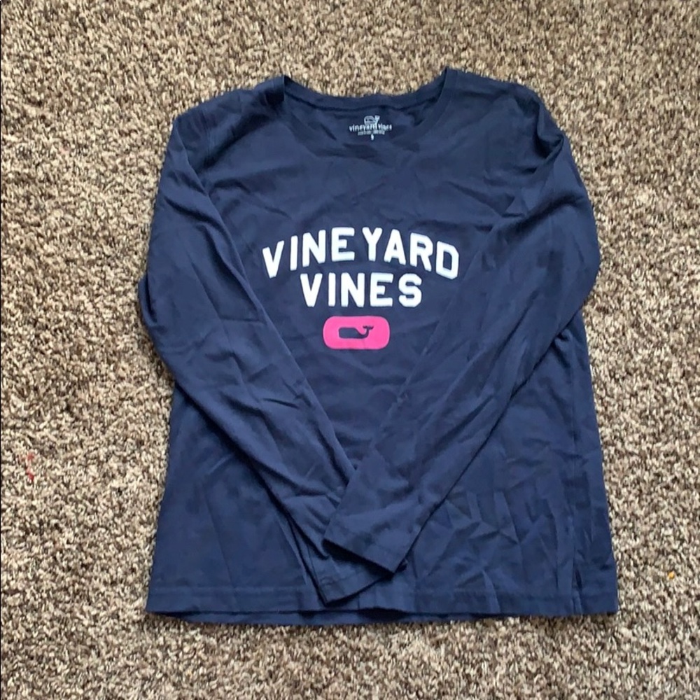 Navy blue pajama shirt